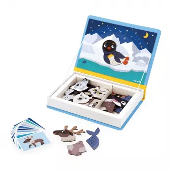 Janod Magnetibook Napaeläimet magneettinen oppimislelu
