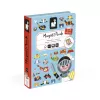 Janod Magnetibook Asut Poika magneettinen oppimislelu - 36 palaa