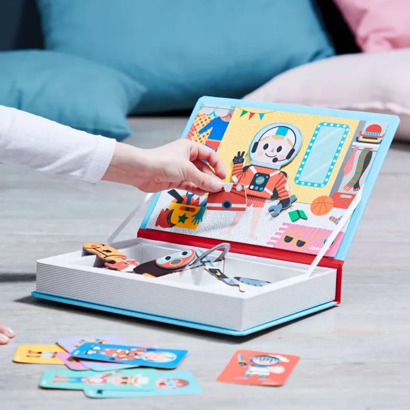 Janod Magnetibook Asut Poika magneettinen oppimislelu - 36 palaa