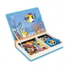 Janod Magnetibook Trooppiset kalat magneettinen palapelikirja 3+