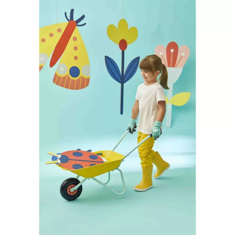 Janod Little Gardener metallinen kottikärry lapsille 2+