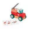 Janod Bricolo DIY -kissan kokoamisajoneuvo - 17 osaa, FSC-puu, 2+