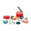 Janod Bricolo DIY -kissan kokoamisajoneuvo - 17 osaa, FSC-puu, 2+