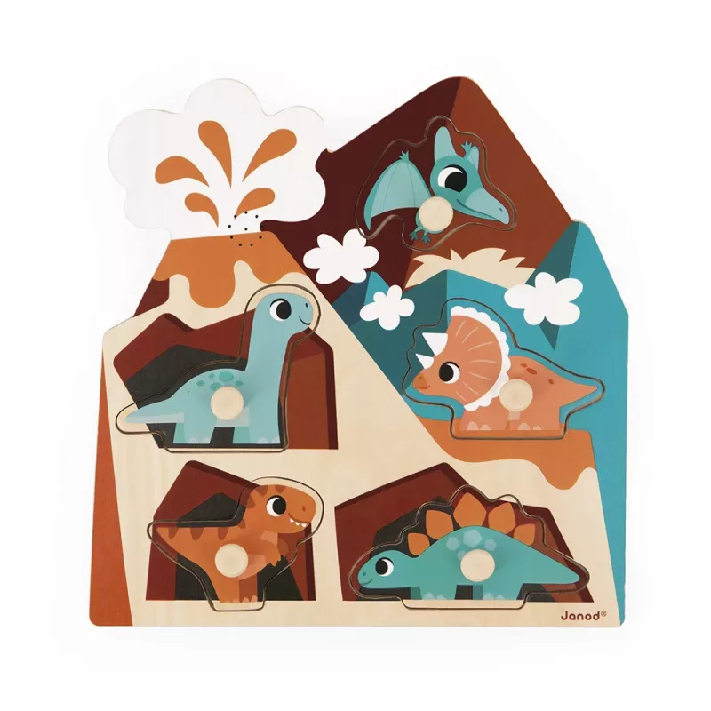Janod musiikkipuzzle dinosaurukset 18 kk+