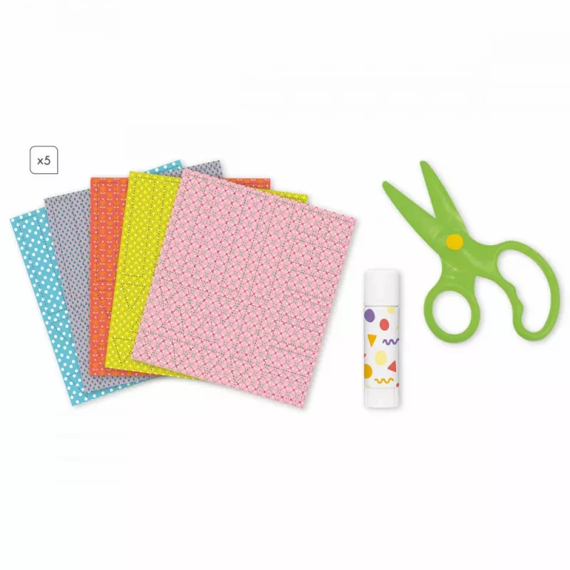 Janod My Arts & Crafts Wycinanki Przyklejanki paperinleikkaus- ja liimaussarja