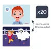 Janod Magnetic Puzzle Emotions - 27 osaa, puulelu tunneälyn tukemiseen, 3+