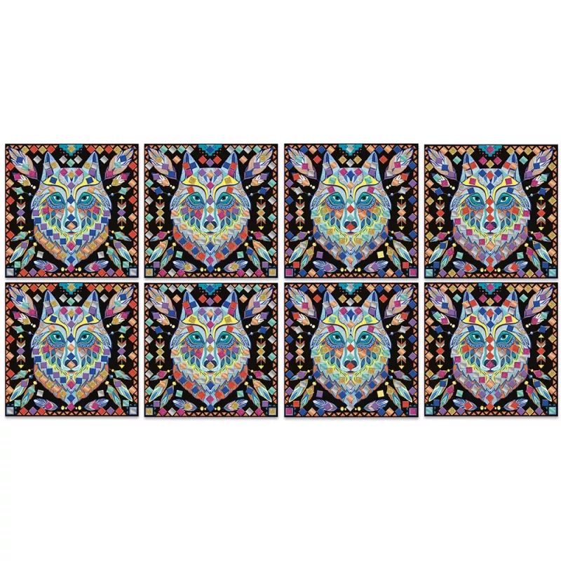 Janod luova mosaiikkisetti Mandala Party Friends 5-8 vuotta