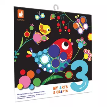 Janod My Arts & Crafts pyöreät tarrat luova monivärinen setti