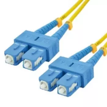 MCL Samar FJOS2/SCSC-1M OS2 yksimuotokuitu simplex -kuitujatkokaapeli SC/SC 1 m keltainen