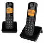 Alcatel S280 DUO langaton DECT-puhelin vastaajalla - 2 luuria, musta