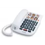 Alcatel TMAX10+ johdollinen pöytäpuhelin, valkoinen