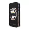 Karl Lagerfeld KLFLBKPXKSB Signature Glitter -kirjakotelo iPhone X/Xs, musta