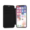 Karl Lagerfeld KLFLBKPXKSB Signature Glitter -kirjakotelo iPhone X/Xs, musta