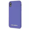 Karl Lagerfeld KLHCI61SLVOG silikoninen kovakotelo Apple iPhone Xr - violetti