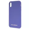 Karl Lagerfeld KLHCI61SLVOG silikoninen kovakotelo Apple iPhone Xr - violetti