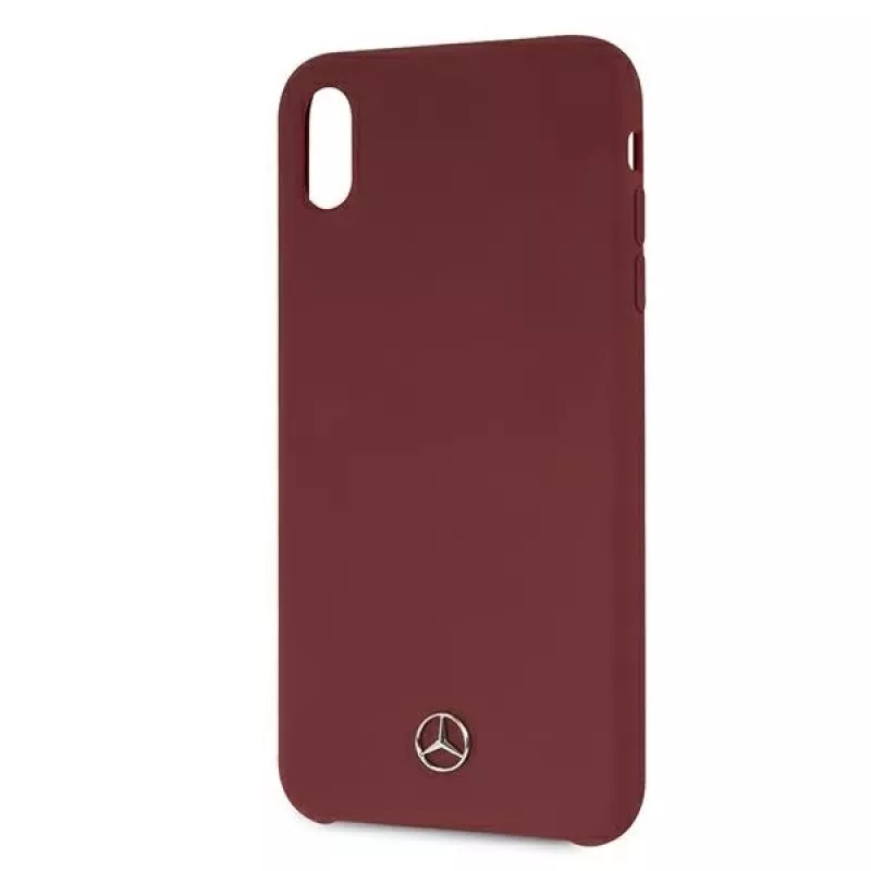 Mercedes-Benz MEHCI65SILRE silikoninen kovakotelo Apple iPhone Xs Max, punainen