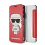 Karl Lagerfeld KLFLBKPXKSCORE iPhone X/XS kirjakotelo Red Karl Space Cosmonaut