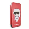 Karl Lagerfeld KLFLBKPXKSCORE iPhone X/XS kirjakotelo Red Karl Space Cosmonaut