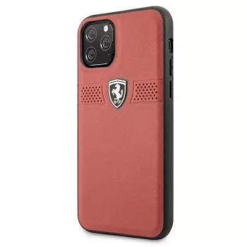 Ferrari Off Track nahkainen kovakotelo Apple iPhone 11 Pro - punainen