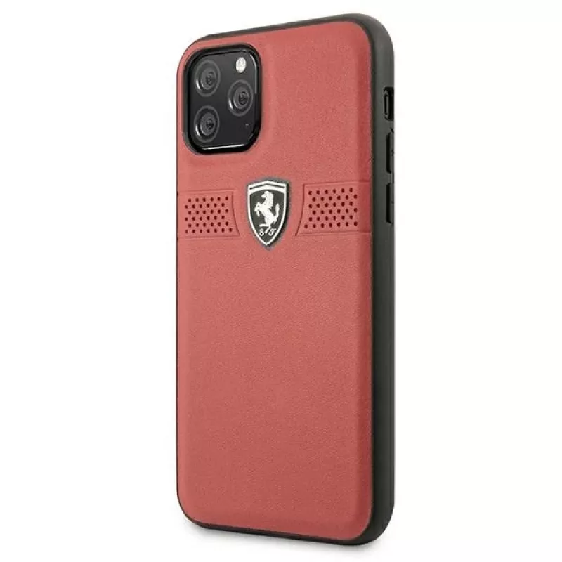 Ferrari Off Track nahkainen kovakotelo Apple iPhone 11 Pro - punainen