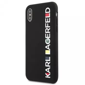 Karl Lagerfeld KLHCPXBHWHBK iPhone X/XS suojakotelo musta kiiltävä Bauhaus