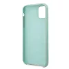 Guess GUHCN58LSLMGG iPhone 11 Pro vihreä silikoninen kovakotelo vintage-kultaisella logolla