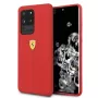 Ferrari Hardcase FESSIHCS69RE silikoninen takakotelo Samsung Galaxy S20 Ultra - punainen