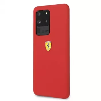Ferrari Hardcase FESSIHCS69RE silikoninen takakotelo Samsung Galaxy S20 Ultra - punainen