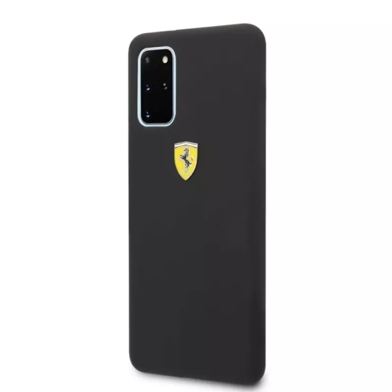 Ferrari Hardcase FESSIHCS67BK silikoninen takakotelo Samsung Galaxy S20+ (G985) - musta