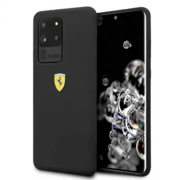 Ferrari Hardcase FESSIHCS69BK silikonikotelo Samsung Galaxy S20 Ultra - musta