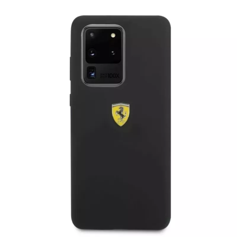 Ferrari Hardcase FESSIHCS69BK silikonikotelo Samsung Galaxy S20 Ultra - musta