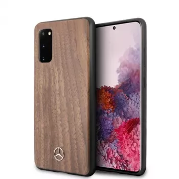 MERCEDES-BENZ Wood Line Walnut kovakotelo Samsung Galaxy S20 (SM-G980) - ruskea