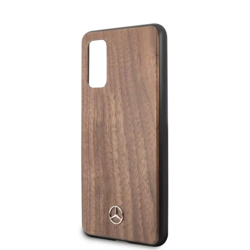 MERCEDES-BENZ Wood Line Walnut kovakotelo Samsung Galaxy S20 (SM-G980) - ruskea