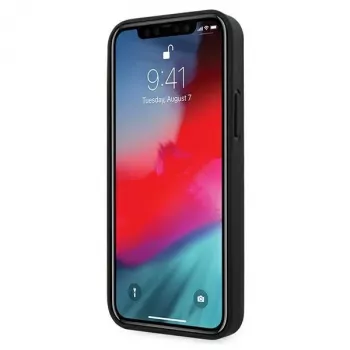 Ferrari FEOGOHCP12MBK Off Track Perforated kovakotelo iPhone 12 / 12 Pro 6,1 tuumaa - musta