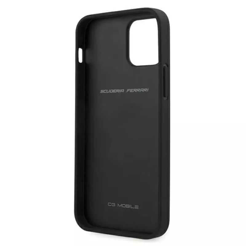 Ferrari FEOGOHCP12MBK Off Track Perforated kovakotelo iPhone 12 / 12 Pro 6,1 tuumaa - musta