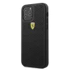 Ferrari FESPEHCP12MBK iPhone 12/12 Pro 6,1 tuumaa musta kovakotelo On Track Perforated
