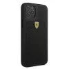 Ferrari FESPEHCP12MBK iPhone 12/12 Pro 6,1 tuumaa musta kovakotelo On Track Perforated