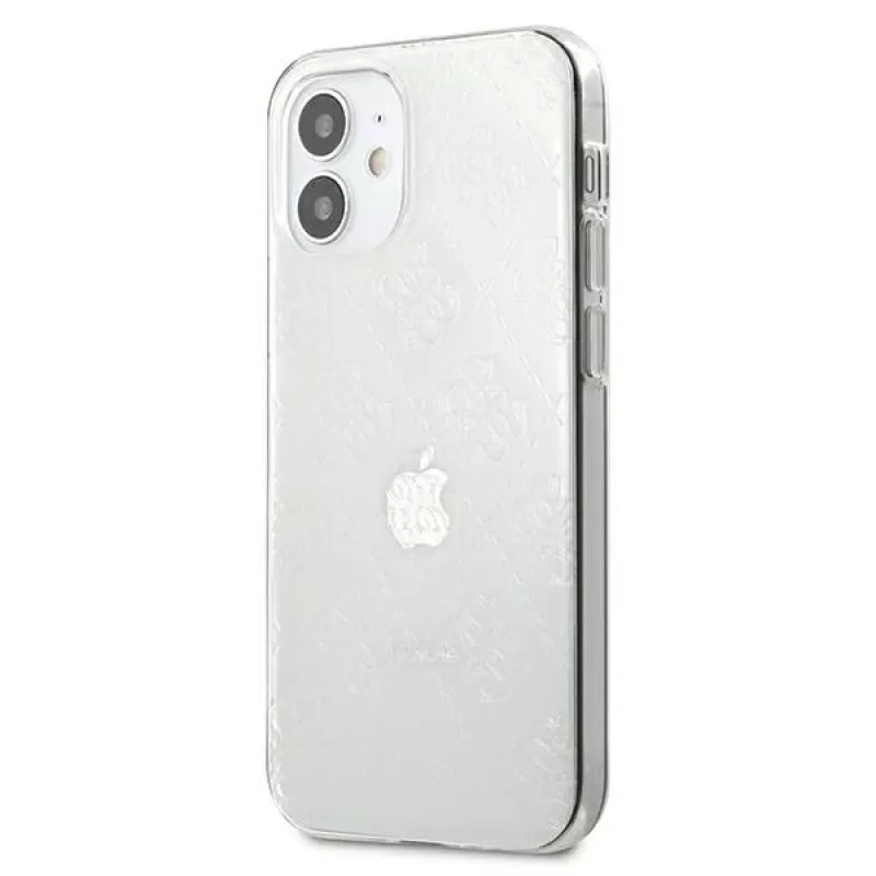 Guess GUHCP12S3D4GTR iPhone 12 mini läpinäkyvä kovakotelo 4G 3D Pattern Collection
