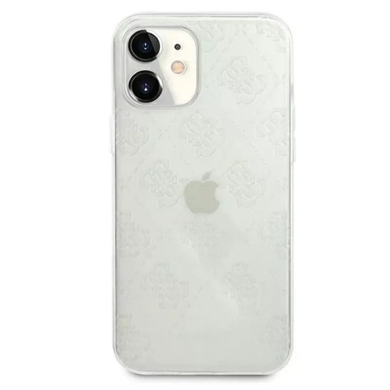 Guess GUHCP12S3D4GTR iPhone 12 mini läpinäkyvä kovakotelo 4G 3D Pattern Collection
