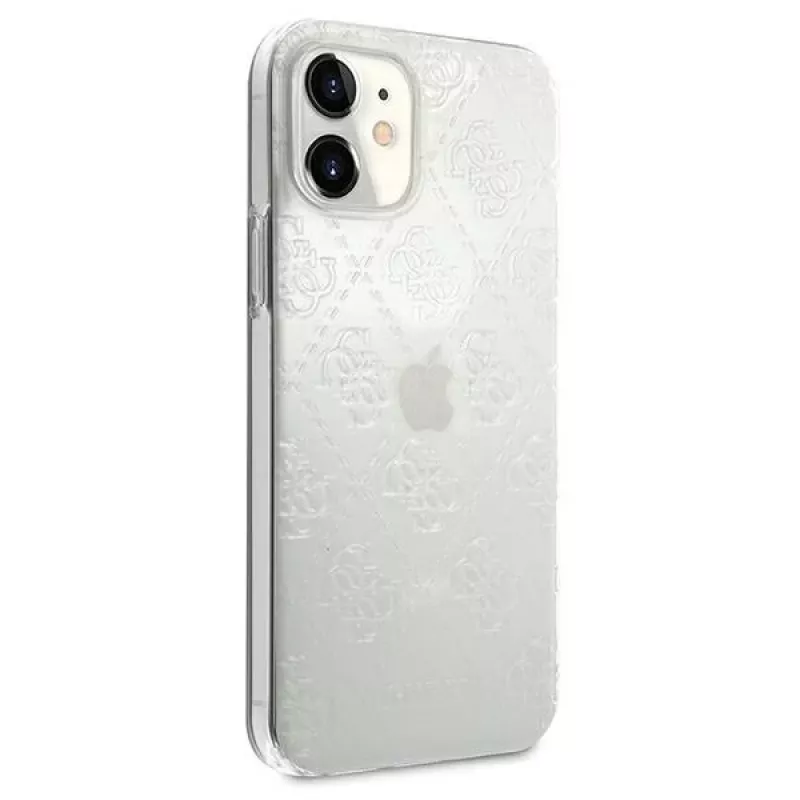 Guess GUHCP12S3D4GTR iPhone 12 mini läpinäkyvä kovakotelo 4G 3D Pattern Collection