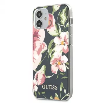 Guess Flower Collection takakansi Apple iPhone 12 Mini - navy