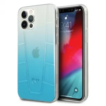Mercedes-Benz MEHCP12MCLGBL iPhone 12/12 Pro 6,1 tuumaa sininen kovakotelo Transparent Line
