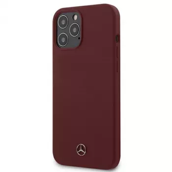 Mercedes-Benz Silicone Line kovakotelo Apple iPhone 12 Pro Max 6,7 tuumaa, punainen