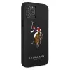 U.S. POLO ASSN. USHCP12MPUGFLBK iPhone 12/12 Pro 6.1 musta Polo Embroidery Collection takakansi
