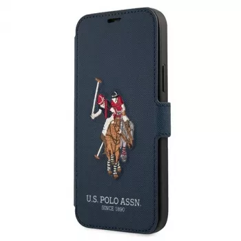 U.S. POLO ASSN. USFLBKP12MPUGFLNV kirjakotelo iPhone 12/12 Pro 6,1