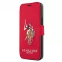U.S. POLO ASSN. Polo Embroidery Collection kirjakotelo iPhone 12/12 Pro 6,1 inch punainen