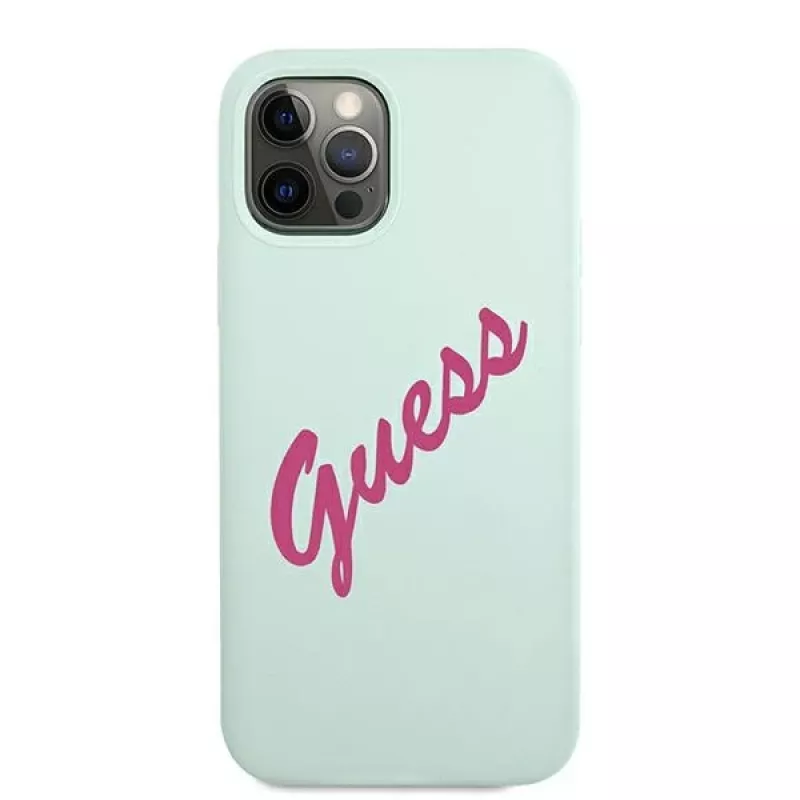 Guess Silicone Vintage jäykkä kuori Apple iPhone 12 / 12 Pro 6,1