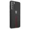 Ferrari FEOSIHCS21MBK S21+ G996 musta jäykkä kuori Off Track Leather Nylon Stripe