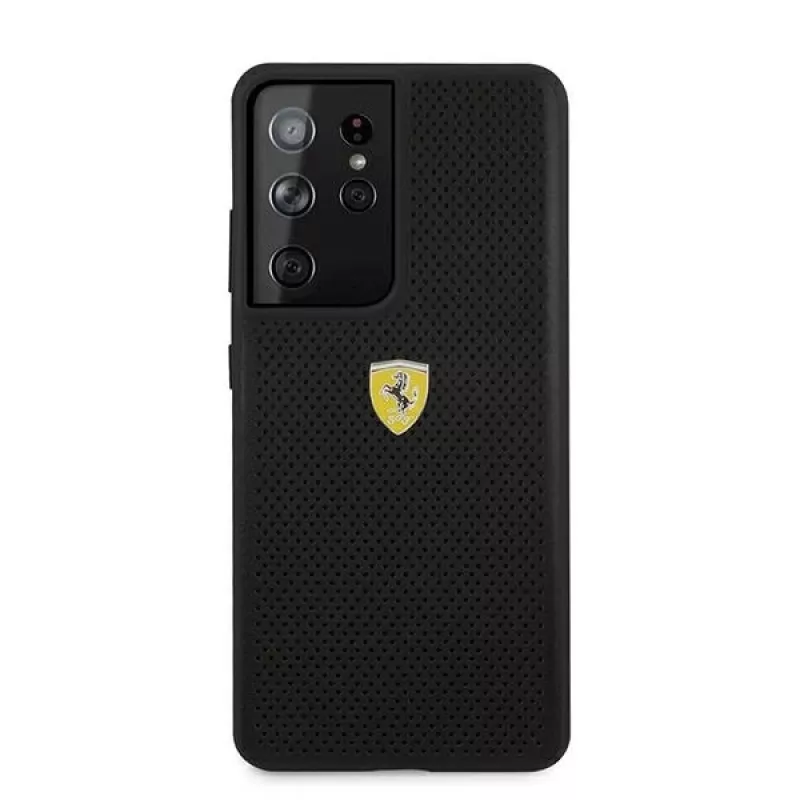 Ferrari FESPEHCS21LBK S21 Ultra G996 musta jäykkä kuori On Track Perforated