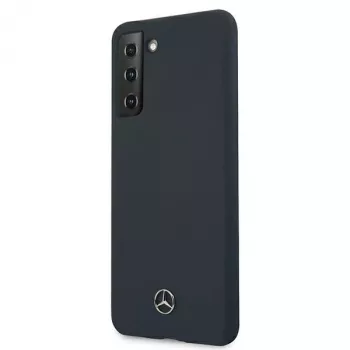 Mercedes-Benz Silicone Line jäykkä kuori Samsung Galaxy S21 -laitteelle - sininen